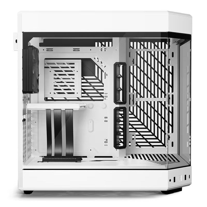 HYTE Y60 Panoramic Tempered Glass E-ATX Mid Tower Gaming Case with 3 Fans - Snow White HYTE Y60 Panoramic Tempered Glass E-ATX Mid Tower Gaming Case with 3 Fans - Snow White